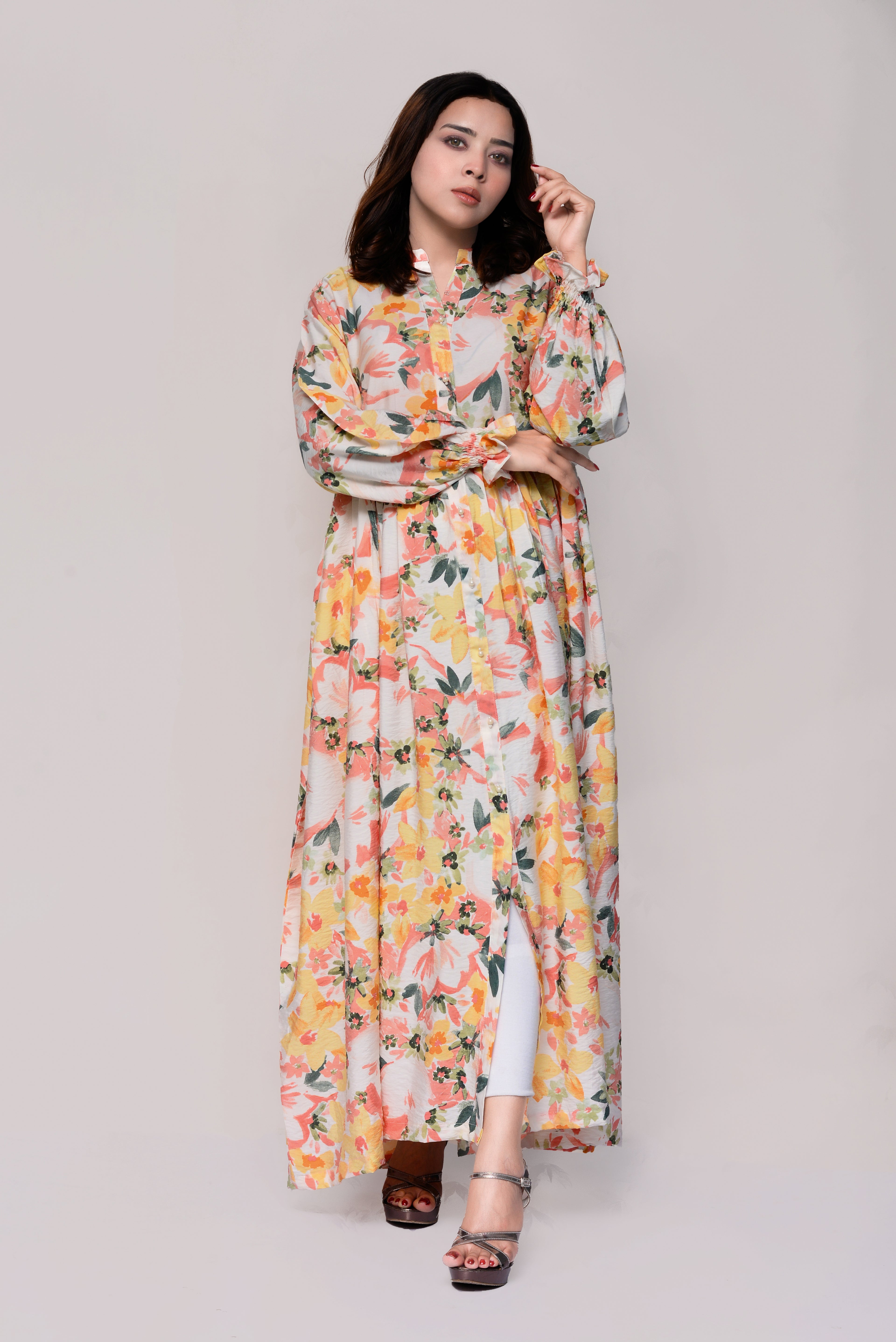 🌸 Floral Breeze Maxi Dress – Modest & Elegant