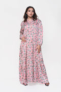 🌸 Blooming Rose Maxi Dress – Soft, Feminine & Effortlessly Modest