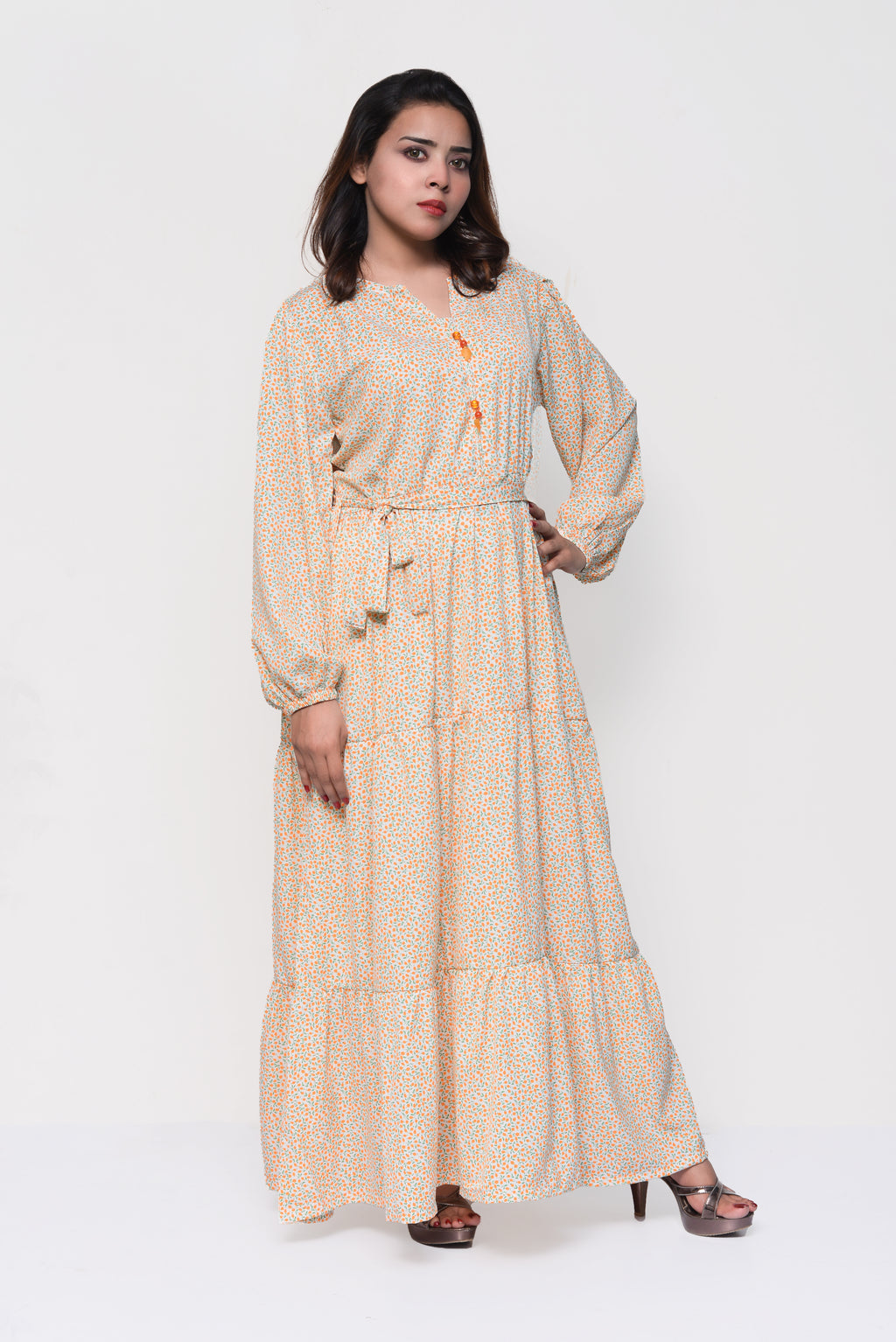 🌼 Honey Petal Maxi Dress – Fresh, Modest & Effortlessly Feminine