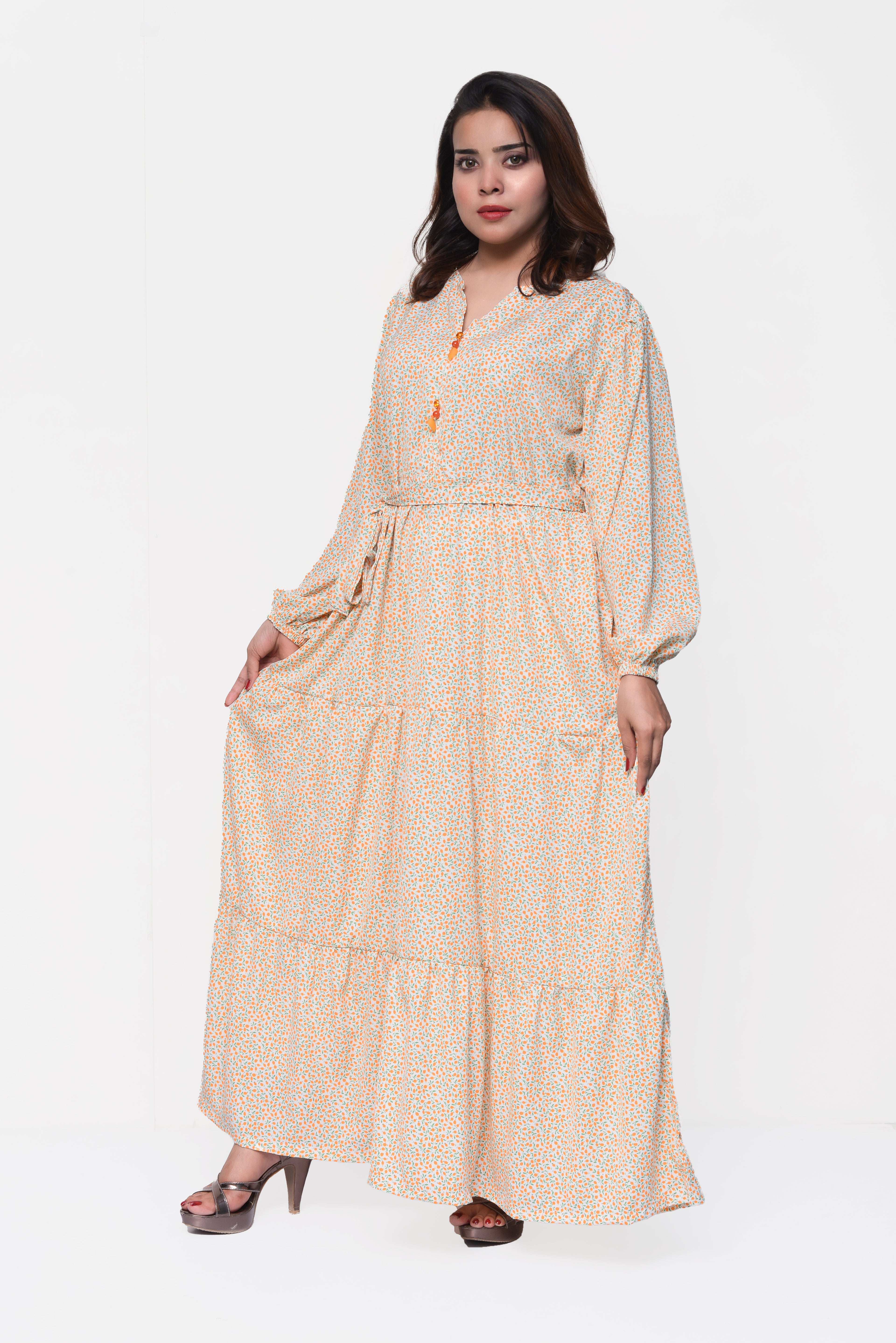 🌼 Honey Petal Maxi Dress – Fresh, Modest & Effortlessly Feminine