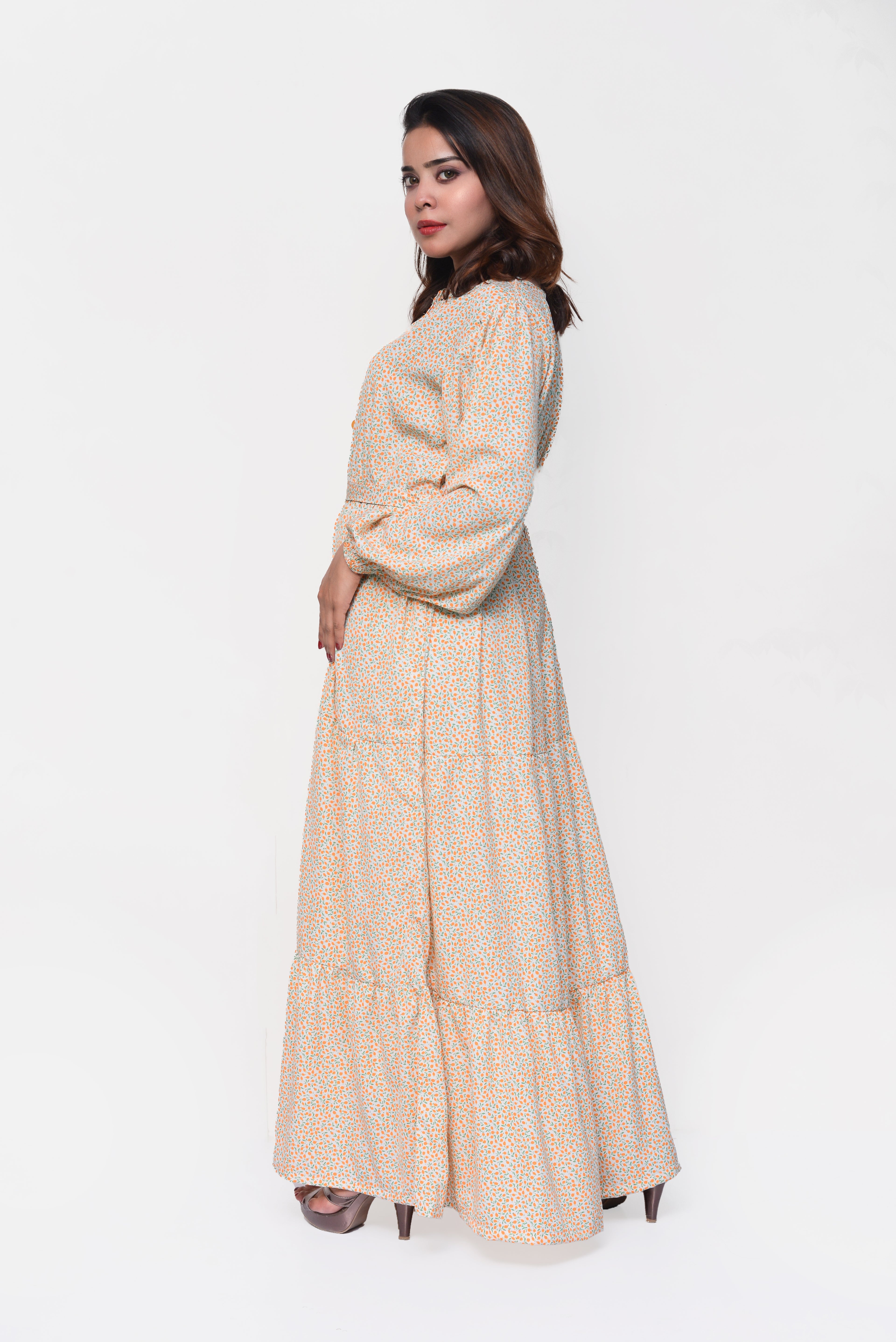 🌼 Honey Petal Maxi Dress – Fresh, Modest & Effortlessly Feminine