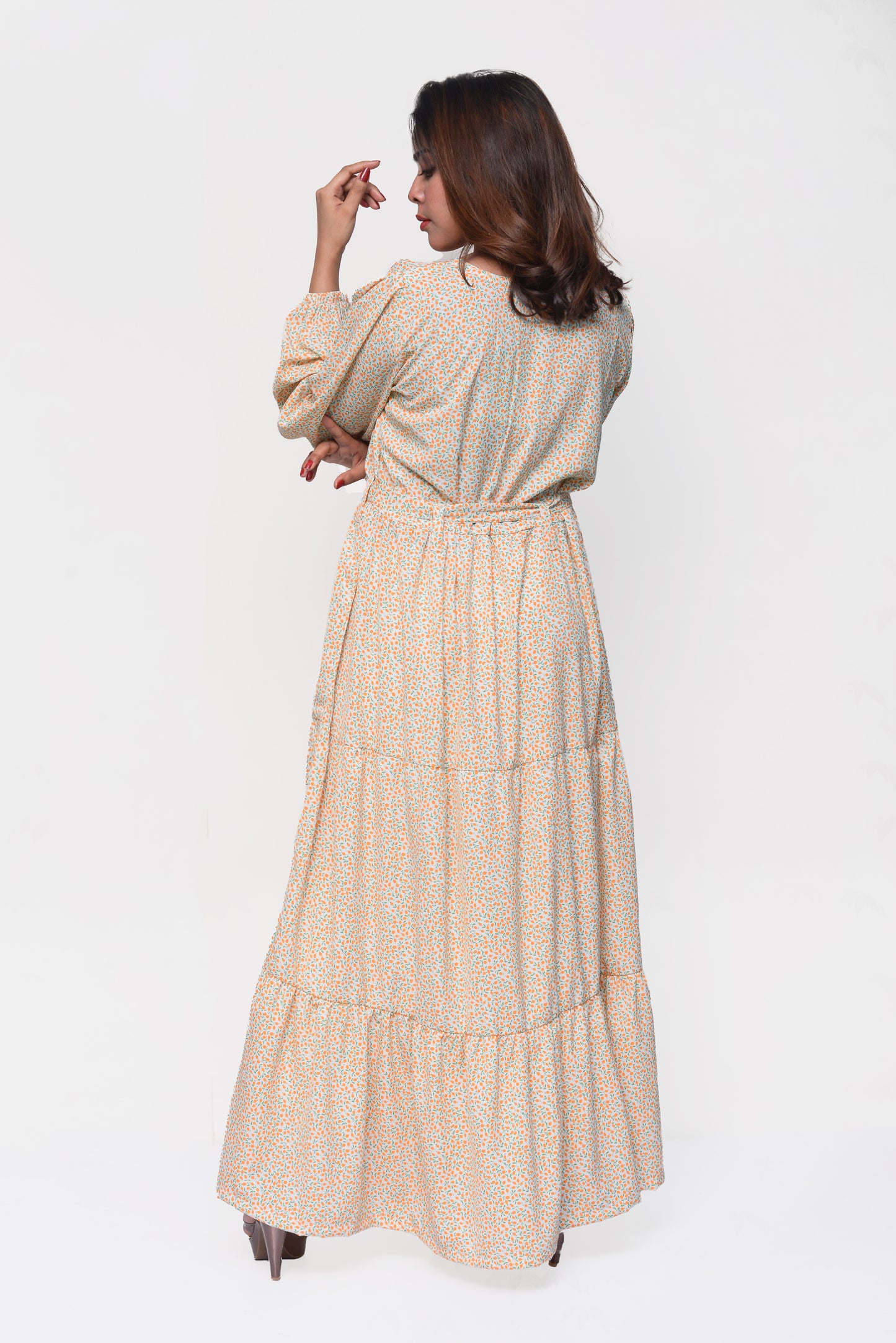 🌼 Honey Petal Maxi Dress – Fresh, Modest & Effortlessly Feminine
